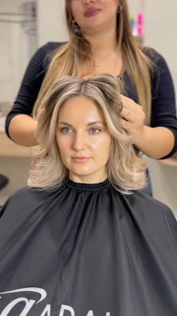 Светлый блонд и короткая стрижка — работа ANTA BEAUTY